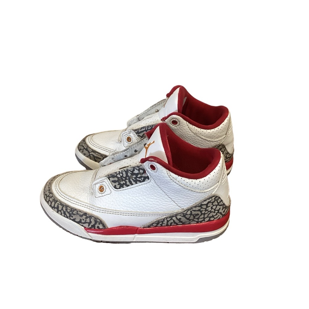Nike Air Jordan 3 Retro Cardinal Red Sz 13c(childrens)